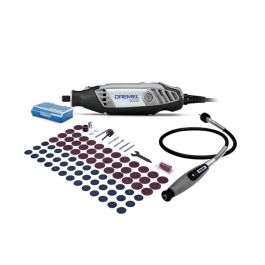 Mototool 130W con 82 Accesorios + Eje Flexible Dremel 3000 Kit