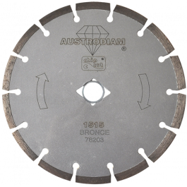 Disco de Diamante Segmentado Chip-Cut Austromex 1515 para Concreto y Construcción