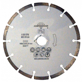 Disco de Diamante Segmentado Chip-Cut Austromex 899 para Concreto y Construcción