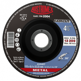 [CM-416] Disco de Desbaste Carburo de Tungsteno Austromex 2004 para Metal