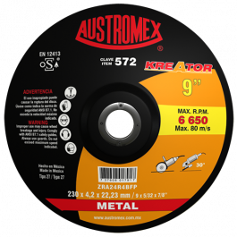 Disco de Corte para Metal Austromex 572 para Metal