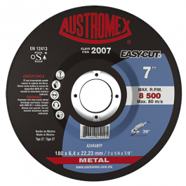 [CM-36] Disco de Desbaste Carburo de Tungsteno Austromex 2007 para Metal