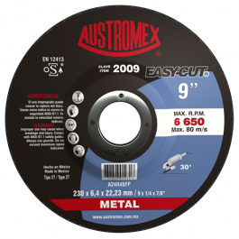 [CM-37] Disco de Desbaste Carburo de Tungsteno Austromex 2009 para Metal