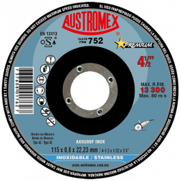 Disco de Corte Austromex 752 para Obra y Construcción