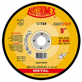 [CM-843] Disco de Corte Austromex 734 para Obra y Construcción