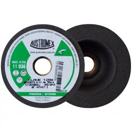 Copa Abrasiva Mini Desbaste Piedra G120 3-5/32" x 1-3/4" x 5/8"-11H Austromex