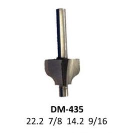 Fresa para Router corte Pecho de Paloma (Half-Round) 7/8 " 435 Micro