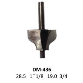 [CM-297] Fresa para Router corte Pecho de Paloma (Half-Round) 1-1/8 " 436 Micro