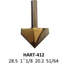 Fresa para Router corte en V 1-1/8 " cobalto 412 Micro