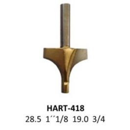 Fresa para Router corte redondeado 1-1/8 " cobalto 418 Micro