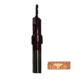 Broca Avellanador 1/4" Carburo Tungsteno Brocar AB-633 para Router