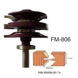 [CM-4835] Fresa Reversible Pecho de Paloma 1-1/2" Brocar FM806 para Router