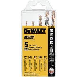 Juego de Brocas Multimaterial 5pz DeWalt DWA56015 para Todo Material