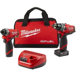 Combo Taladro + Atornillador M12 FUEL Milwaukee 2598-22