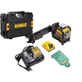 Nivel Láser 3x360° Luz Verde 12V DeWalt DW089LG para Obra