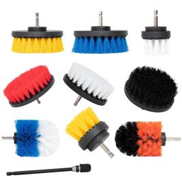 Kit Cepillos para Taladro 10pz Kingsman 300159 para Limpieza