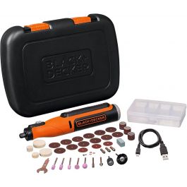 [CM-4181] Mototool Inalámbrico 8V 35 Accesorios Black+Decker BCRT8K35