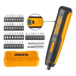 Atornillador Recargable 4V Kit 40 Puntas Ingco CSDLI04062