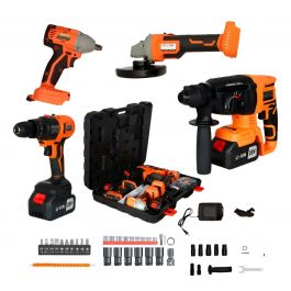 [CM-3631] Combo 4 en 1 Inalámbrico 20V Found HR4EN1-10 con Maletín