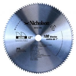 Disco Sierra Circular Diente Fino 12" Nicholson 515-12NI