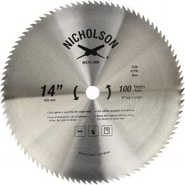 Disco Sierra Circular Diente Fino 14" Nicholson 515-14NI