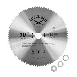 Disco Sierra Circular Diente Fino 10" Nicholson 515-11NI