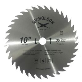 Disco Sierra Circular Diente Grueso 10" Nicholson 515-51NI