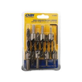 [CM-5040] Juego Brocas Avellanador 7 Pz 1/8 a 3/8" OBI 211692 para Madera