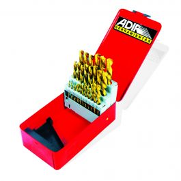 Juego Brocas AV 29 Pz 1/16 a 1/2" Adir AD-113 para Metal y Madera