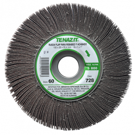 [CM-3394] Rueda Flap Tenazit Premium Grano 60 6x1x1" Austromex 728