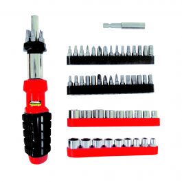 [CM-3547] Juego de Desarmador con Puntas Intercambiables 61pz ADIR AD-789