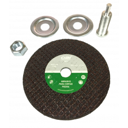 [CM-1243] Disco Abrasivo para Taladro 105mm con Accesorios OBI 190196