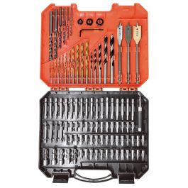 Juego de Brocas y Puntas 100pz ADIR 12566 para Taladro y Atornillador