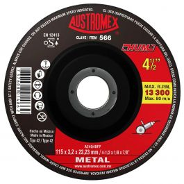 Disco para Corte de Metal 4-1/2" Austromex 566 Esmeriladora Angular
