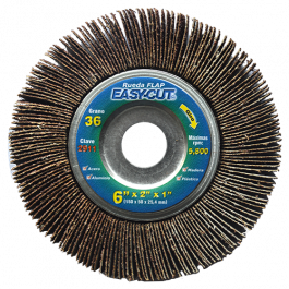 Rueda Flap Easy-Cut Plus 6x2x1" Austromex para Desbaste Intensivo
