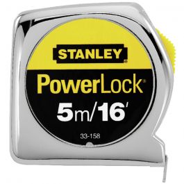 Flexómetro Nylon Powerlock 5m × 3/4" Stanley 33-158MX para Obra