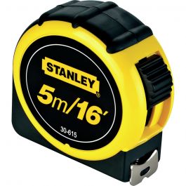 Flexómetro con Nylon 5m × 19mm Stanley 30-615 para Taller y Obra