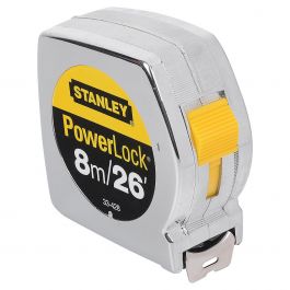 [CM-1018] Flexómetro 8m × 26mm Stanley 33-428MX para Construcción y Obra