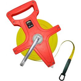 Flexómetro Cruceta Fibra de Vidrio 50m Adir AD-163 para Topografía