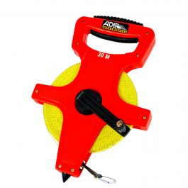 Flexómetro Cruceta Fibra de Vidrio 30m Adir AD-162 para Topografía
