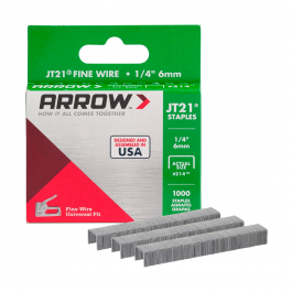 [CM-5878] Grapas JT21 1/4" #214 Arrow 100pz para Engrapadora Manual