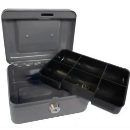 Caja Porta Dinero 25 cm con Charola Divisora OBI 214537 para Negocio