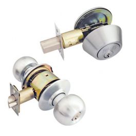 Combo Cerradura Gamma y Cerrojo LL-M Cromo Mate Phillips 81201