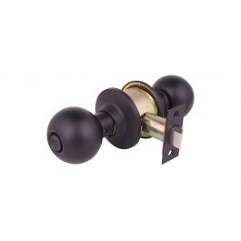 Cerradura de Perilla para Baño Ball Negro Yale 89696 Privacidad