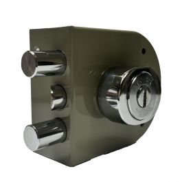 [CM-168] Chapa de Sobreponer S1 Pintada Future Tover Cerradura con Llave Tetra