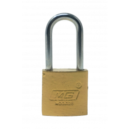 [CM-419] Candado Gancho Largo 025GL MG Austral 25 mm Hierro Latonado