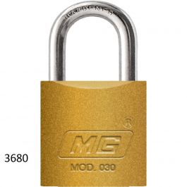 [CM-3680] Candado MG 30 Austral 30 mm Hierro Latonado con 3 Llaves Niqueladas