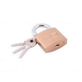 [CM-3682] Candado MG 050 Austral 50 mm Hierro Latonado con 3 Llaves