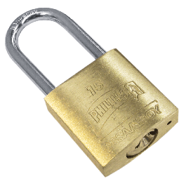 [CM-1334-C] Candado de Latón Macizo 15 Phillips Gancho Largo Acero Templado