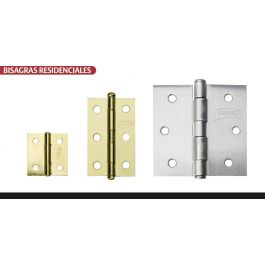Bisagra Cuadrada 1" x 1-1/16" 110E Phillips Acero para Mueble